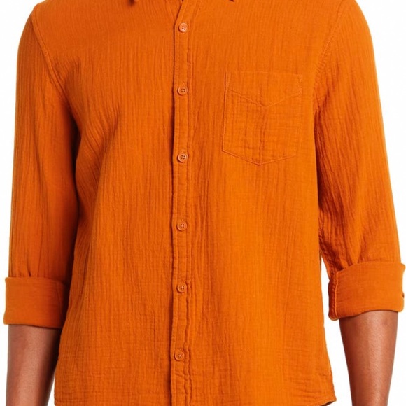 Lucky Brand men's XL ballona cotton button up shirt. NWT. $60 Value. - Picture 2 of 3